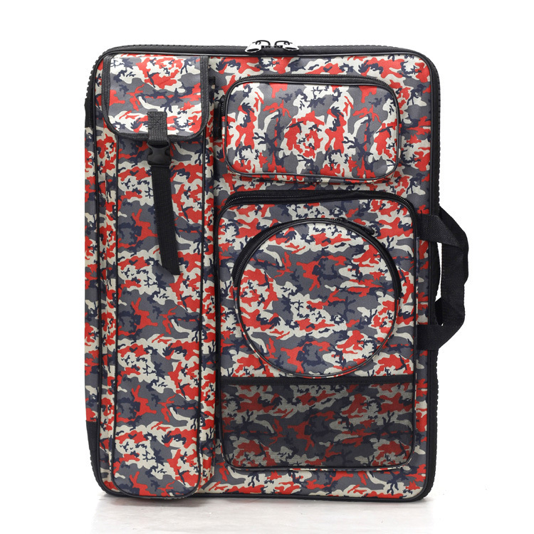 다기능 위장 드로잉 보드 가방 스케치 휴대용 어깨 짙은 드로잉 보드 가방 학생 미술 용품